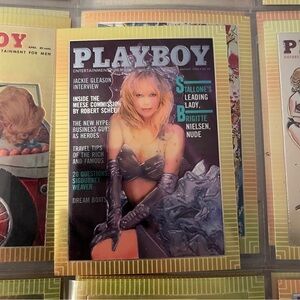90s Vintage Playboy Chromium Cover Card Brigitte Nielsen Collectors 1995 #74